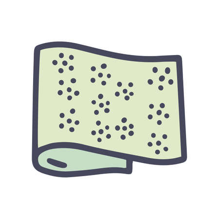 acupuncture massage mat color vector doodle simple iconのイラスト素材
