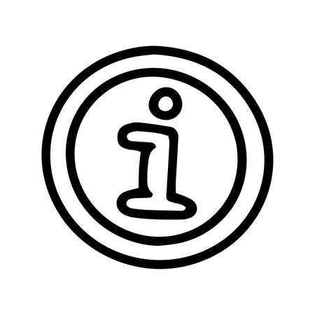 information symbol line vector doodle simple iconのイラスト素材