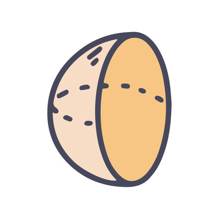 geometric hemisphere color vector doodle simple iconのイラスト素材