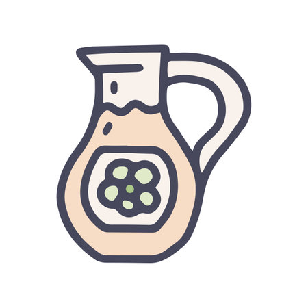 sauna essential oil color vector doodle simple iconのイラスト素材