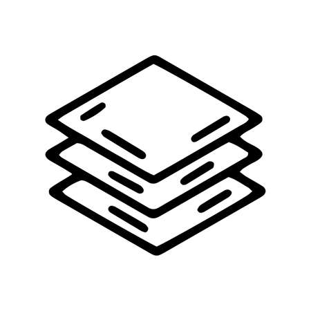 layers line vector doodle simple icon designのイラスト素材