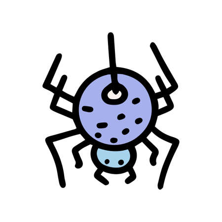 spider color vector doodle simple icon designのイラスト素材