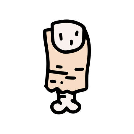 severed finger color vector doodle simple iconのイラスト素材