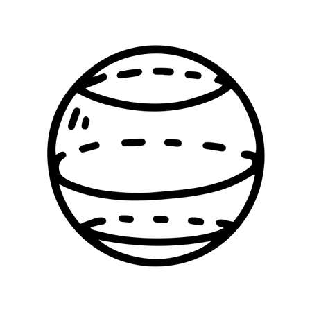 geometric sphere line vector doodle simple iconのイラスト素材