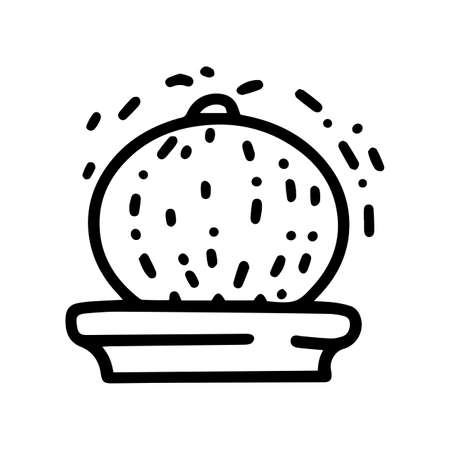 ball fountain line vector doodle simple iconのイラスト素材