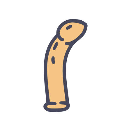 G-point stimulator color vector doodle simple iconのイラスト素材