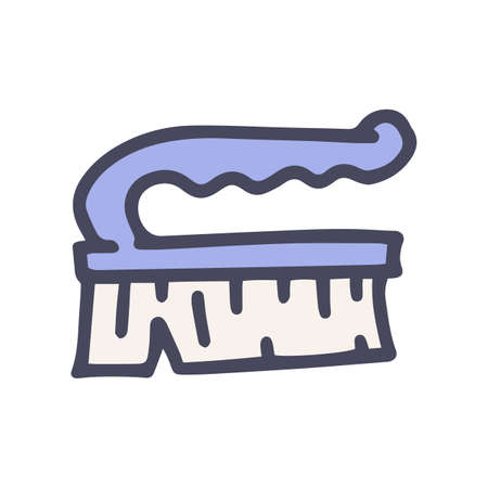 sauna brush color vector doodle simple iconのイラスト素材