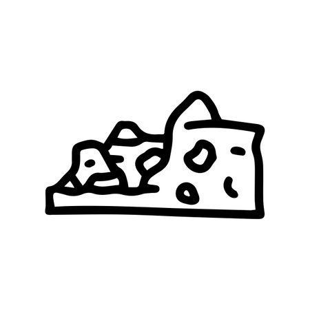 terrikon dump line vector doodle simple iconのイラスト素材