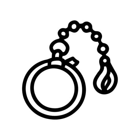 role play collar line vector doodle simple iconのイラスト素材