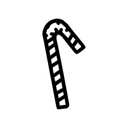 plastic straw line vector doodle simple iconのイラスト素材