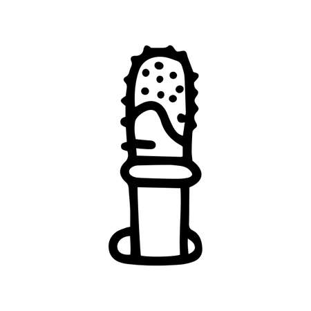 penis nozzle line vector doodle simple iconのイラスト素材