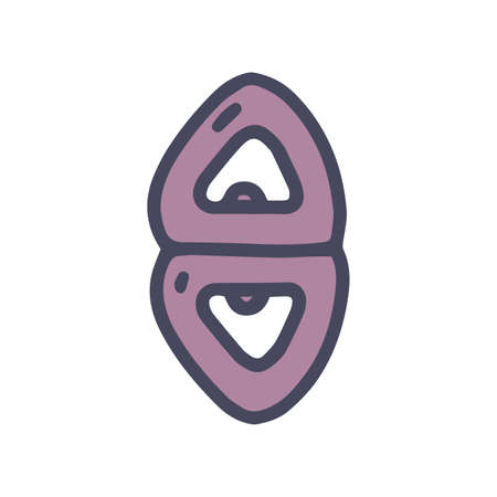 climbing swivel color vector doodle simple iconのイラスト素材