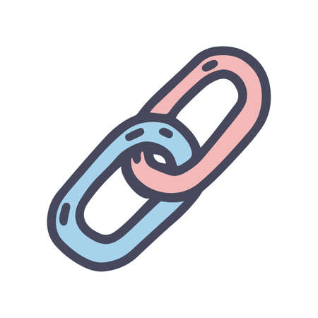 link color vector doodle simple icon designのイラスト素材