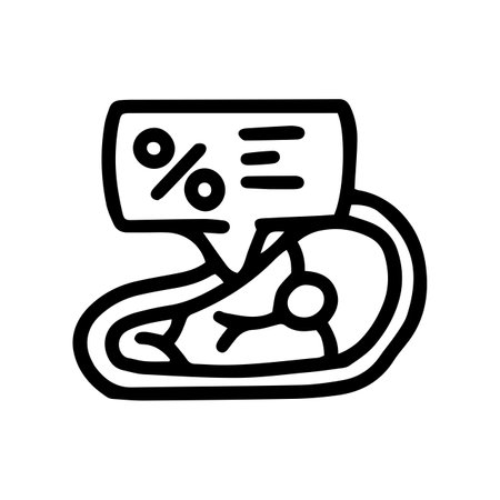 discount on meat line vector doodle simple iconのイラスト素材