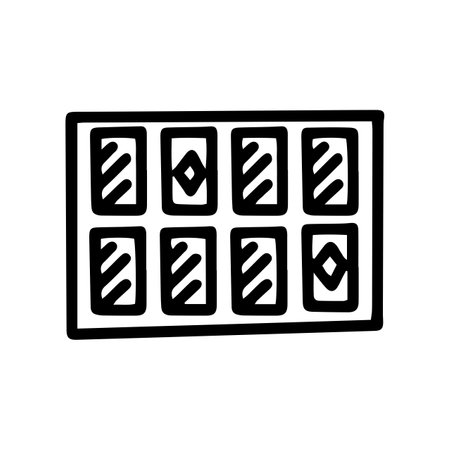 find a double game line vector doodle simple iconの写真素材