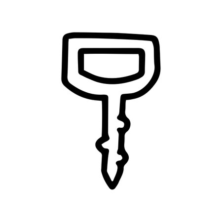 rock climbing anchor line vector doodle simple iconのイラスト素材