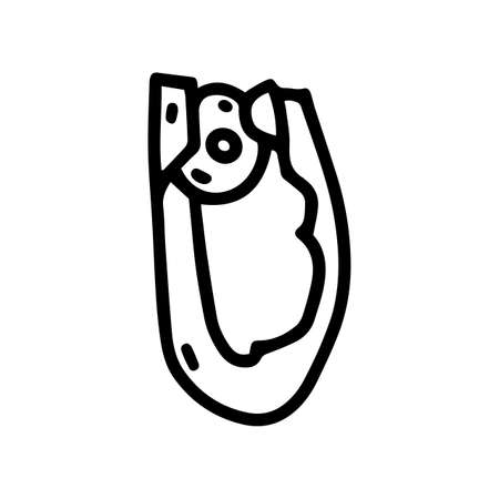 climbing ascender line vector doodle simple iconのイラスト素材