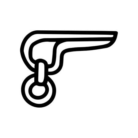 climbing bolt line vector doodle simple iconのイラスト素材