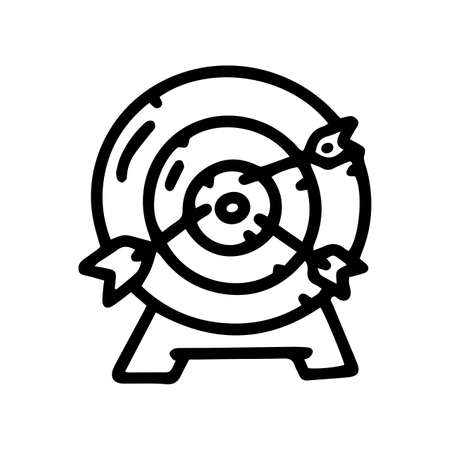 target line vector doodle simple icon designのイラスト素材