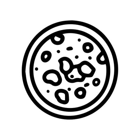 pozole line vector doodle simple icon designのイラスト素材