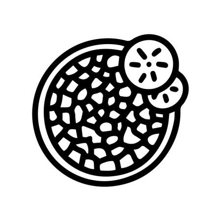 pico de gallo line vector doodle simple iconの写真素材