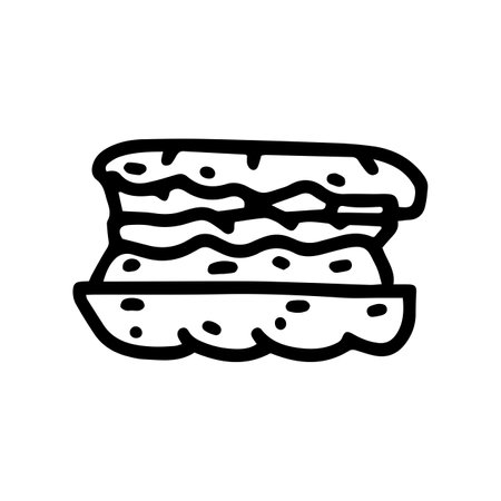 pambazos line vector doodle simple icon designのイラスト素材
