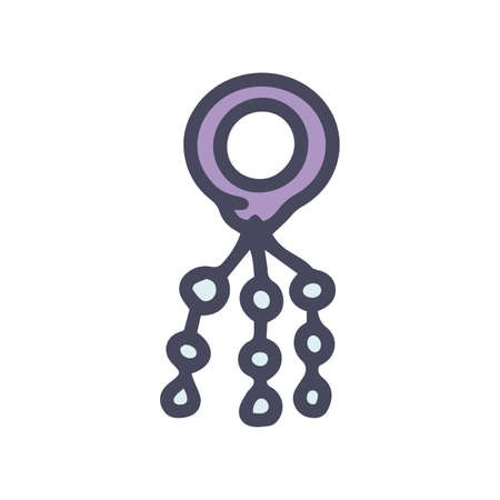 ring tackle for bream color vector doodle simple iconのイラスト素材