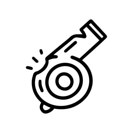 whistle line vector doodle simple icon designのイラスト素材