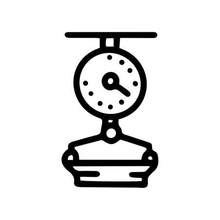 fishing hanging scales line vector doodle simple iconのイラスト素材