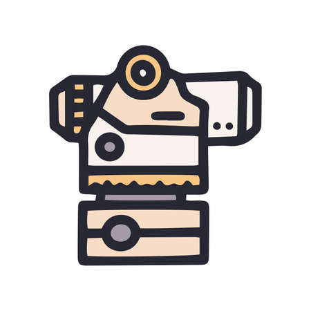 optical level color vector doodle simple iconのイラスト素材