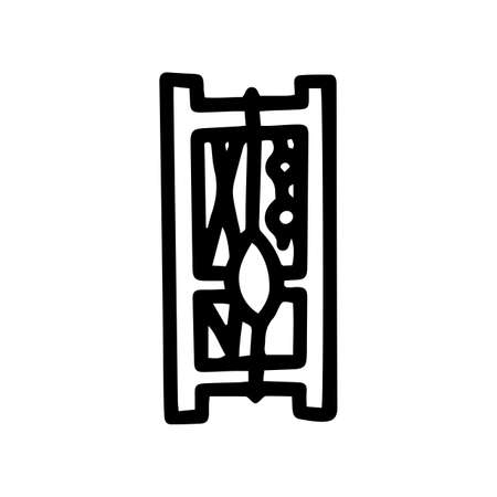 ready made fishing float rigs line vector doodle simple iconのイラスト素材