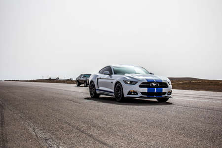 Ford Mustang on the race track and on the roads of the desert