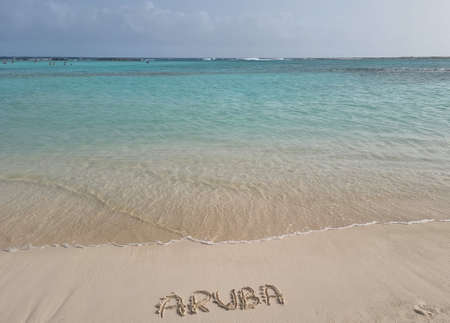 Amazing landscapes of Aruba Views of the Aruba islandの写真素材