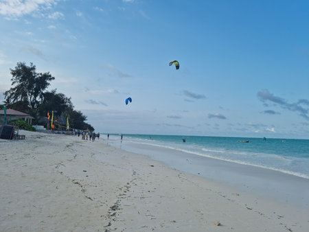 Amazing waterscapes and beaches in Zanzibar, Africa Views of Africaの写真素材