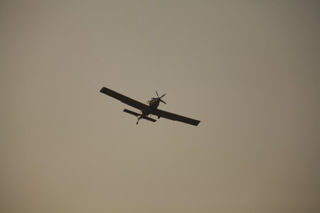 Air Tractor AT-802 Fire fighting Aircraft puts out a forest fire