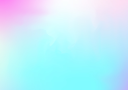 Hologram Magic Dreamy Vector Background. Rainbow Girlie Iridescent Gradient, Holographic Fluid Poster Wallpaper. Bright Pearlescent Hologram Fairy Cool Web Banner. Modern Tech Music Designのイラスト素材
