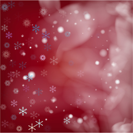 Blue Realistic Snowfall, Vector. Christmas, New Year Ad, Flyer, Card Background. Flying, Falling Snowflakes, Realistic Vector Snowfall. Christmas Dots Frame, Storm, Frost Effect Magic Ice Vector.のイラスト素材