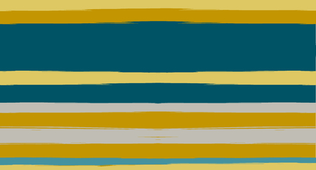 Brown, Green, Gray Painted Vector Seamless Summer Pattern Sailor Stripes. Simple Textured Horizontal Modern Lines, Paint Brush Male Fabric Design. Vector Watercolor Seamless Stripes Paint Backgroundのイラスト素材
