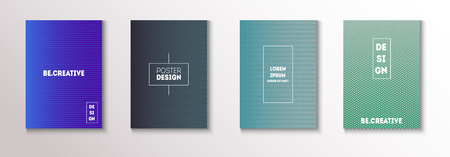 Minimal Futuristic Music Poster, Trendy Vector Cover Design. Waves, Zigzag, Lines, Stripes Corporate Identity Geometric Design. Contrast Minimal Business Cover. Cool Clean Music Poster Templateのイラスト素材