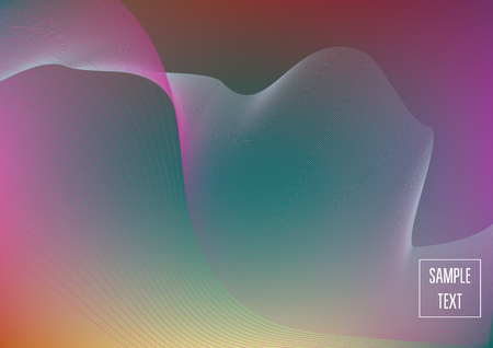 Iridescent neon colored minimal horizontal business background. Funky glitch banner, futuristic tech digital wallpaper. Bright colors pearlescent sparkling vibrant illustration. Luxury modern design.のイラスト素材