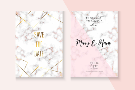 Rich VIP Marble Rose Gold Wedding Invitation. Abstract Foil Brochure. Birthday, Gift Card, Music Party Vector Layout. Geometric Border Set. Rose Gold Wedding Invitation Marble Texture Card Templateのイラスト素材
