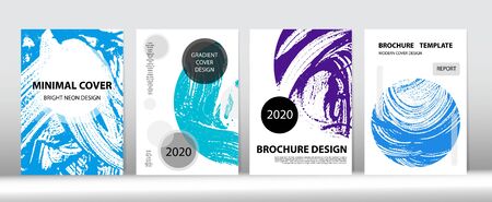 Grunge Cover Vector Design. Fluid Foam Wallpaper. Minimal Cover Set. Soap Textured Corporate Identity Set. Dreamy Soap Graphic. Distressed Hand Painted Business Booklet. Cool Simple Page Design.のイラスト素材