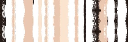 Funky Vertical Stripes Seamless Background. Paintbrush Lines Design. Winter Autumn Modern Fashion Textile. Summer Spring Distress Stripes. Dirty Vector Watercolor Paint Lines. Torn Graffiti Trace.のイラスト素材