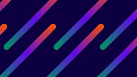 Funky Neon Blend Vector Background. Dreamy Neon Bright Trendy Landing Page. Trendy Colorful Vibrant Horizontal Banner. Fluorescent Noble Vector Color Overlay. Vivid 80s Cool Gradient Neon Blend Cover.のイラスト素材