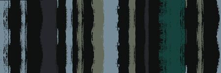 Funky Vertical Stripes Seamless Background. Paintbrush Lines Banner. Spring Summer Distress Stripes. Torn Vector Watercolor Paint Lines. Winter Autumn Bright Fashion Fabric. Dirty Graffiti Trace.のイラスト素材