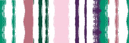 Funky Vertical Stripes Seamless Background. Spring Summer Graffiti Stripes. Dirty Distress Trace. Torn Vector Watercolor Paint Lines. Winter Autumn Trendy Fashion Print. Watercolor Lines Design.のイラスト素材