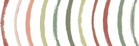 Cool Wavy Zigzag Stripes Vintage Pattern. Torn Graffiti Trace. Winter Autumn Bright Fashion Print. Cool Vector Watercolor Paint Lines. Ink Brushed Lines Design. Summer Spring Distress Stripes.のイラスト素材