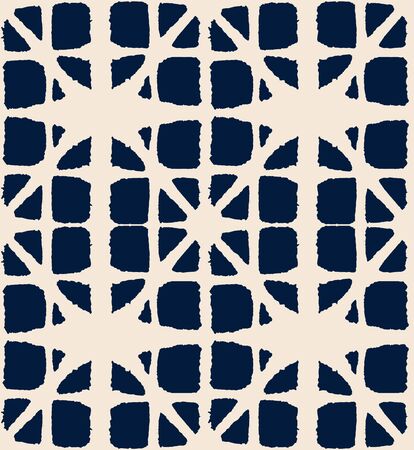 Japanese Tie Dye Seamless Pattern. Vintage Shibori Seamless Pattern. Geometric Bohemian Asian Tie Dye Texture. Elegant Kimono Fabric. Luxurious Japanese Clothes Pattern. Soft Shell Arc Printのイラスト素材