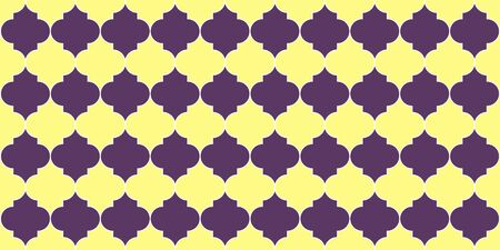 Moroccan Seamless Mosaic Texture. Seamless Moroccan Ornament Ottoman Mosque Window Grid. Eid Mubarak Islam Decoration. Ramadan Kareem Islamic Illustration. Traditional Ramadan Golden Mosque Shape.のイラスト素材