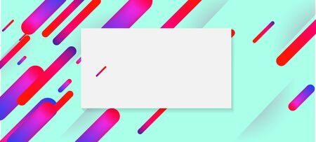 Mint Green Neon Dynamic Lines Banner. Purple Blue Pink Stripes Motion Design. Business Card Corporate Identity Concept. Neon Dynemic Geometric Memphis. Minimal Cover Sale Banner Colorful Design.のイラスト素材